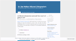 Desktop Screenshot of hillcrestchiropractors.wordpress.com