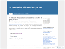 Tablet Screenshot of hillcrestchiropractors.wordpress.com