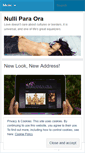 Mobile Screenshot of nulliparaora.wordpress.com