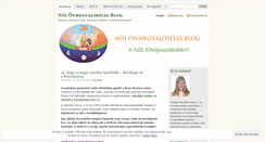 Desktop Screenshot of noionmegvalositas.wordpress.com