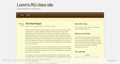 Desktop Screenshot of lorenruclass.wordpress.com