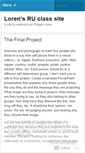Mobile Screenshot of lorenruclass.wordpress.com
