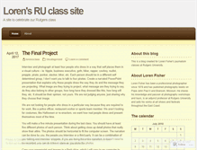 Tablet Screenshot of lorenruclass.wordpress.com