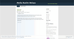 Desktop Screenshot of moslemmelayu.wordpress.com