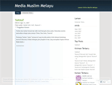 Tablet Screenshot of moslemmelayu.wordpress.com