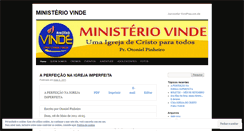 Desktop Screenshot of ministeriovinde.wordpress.com