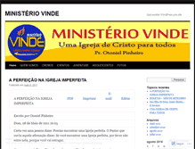 Tablet Screenshot of ministeriovinde.wordpress.com