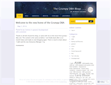 Tablet Screenshot of grumpydba.wordpress.com