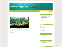 Tablet Screenshot of matildasaquarium.wordpress.com
