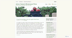 Desktop Screenshot of ciderandwinepress.wordpress.com