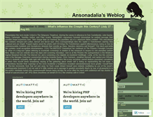 Tablet Screenshot of ansonadalia.wordpress.com