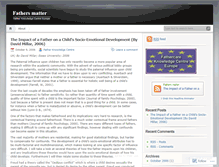 Tablet Screenshot of fathersmatter.wordpress.com