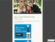 Tablet Screenshot of bowensheart.wordpress.com