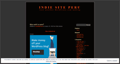 Desktop Screenshot of indiesiteperu.wordpress.com