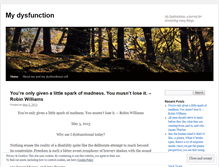 Tablet Screenshot of mydysfunctionsjournal.wordpress.com