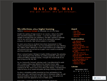 Tablet Screenshot of 4maiya.wordpress.com