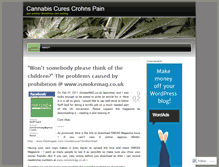 Tablet Screenshot of cannabiscures.wordpress.com