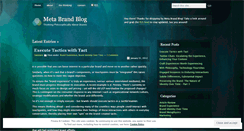 Desktop Screenshot of metabrandblog.wordpress.com