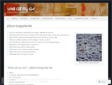 Tablet Screenshot of jilliangregurke.wordpress.com