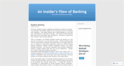 Desktop Screenshot of bankinginsider.wordpress.com