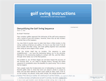 Tablet Screenshot of golfswinginstructionsirf.wordpress.com