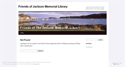 Desktop Screenshot of friendsofjacksonmemoriallibrary.wordpress.com
