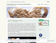 Tablet Screenshot of experimentalculinarypursuits.wordpress.com