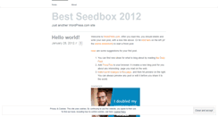 Desktop Screenshot of bestvpsseedbox73.wordpress.com