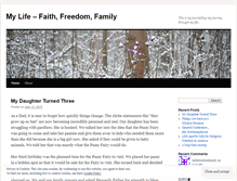 Tablet Screenshot of faithfreedomfamily.wordpress.com