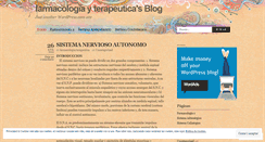Desktop Screenshot of farmacologiayterapeutica.wordpress.com