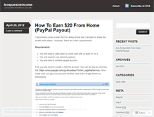 Tablet Screenshot of leospassiveincome.wordpress.com