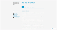 Desktop Screenshot of debtfreepgh.wordpress.com