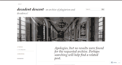 Desktop Screenshot of decadentdescent.wordpress.com