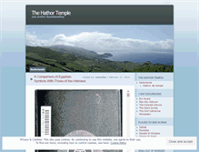 Tablet Screenshot of hathortemple.wordpress.com