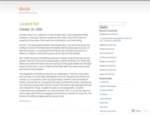 Tablet Screenshot of divide.wordpress.com