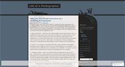 Desktop Screenshot of lifeofaphotographer.wordpress.com