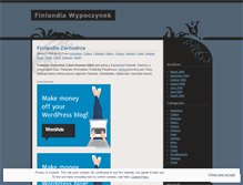 Tablet Screenshot of finlandiawypoczynek.wordpress.com