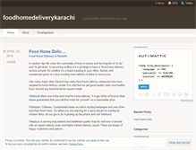Tablet Screenshot of foodhomedeliverykarachi.wordpress.com