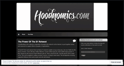 Desktop Screenshot of hoodnomics.wordpress.com