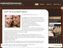 Tablet Screenshot of mobolajiolanrewaju.wordpress.com