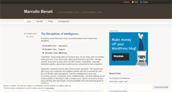 Desktop Screenshot of marcellobenati.wordpress.com