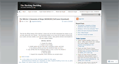 Desktop Screenshot of hackingduckling.wordpress.com