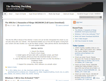 Tablet Screenshot of hackingduckling.wordpress.com