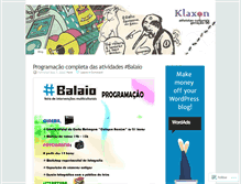 Tablet Screenshot of coletivoklaxon.wordpress.com