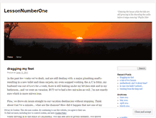 Tablet Screenshot of lessonnumberone.wordpress.com