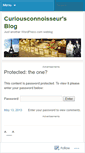 Mobile Screenshot of curiousconnoisseur.wordpress.com