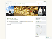 Tablet Screenshot of curiousconnoisseur.wordpress.com
