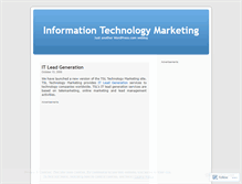 Tablet Screenshot of informationtechnologymarketing.wordpress.com