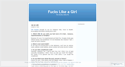 Desktop Screenshot of fuckslikeagirl.wordpress.com