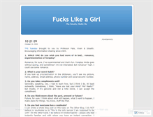 Tablet Screenshot of fuckslikeagirl.wordpress.com